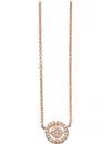 ASTLEY CLARKE MINI ICON AURA 14CT ROSE-GOLD AND DIAMOND PENDANT NECKLACE,996-10080-36027RNON16