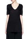 Alexander Wang T Embossed Logo T-shirt In Black