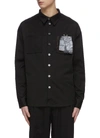 INDICE STUDIO GRAPHIC PATCH BUTTON UP SHIRT