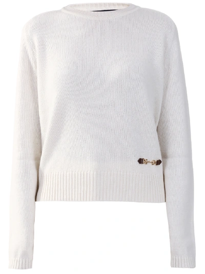 Gucci Horsebit Cashmere Sweater In White