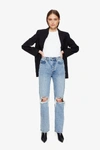 Anine Bing Kat Jean In Destructed Light Blue In Blue