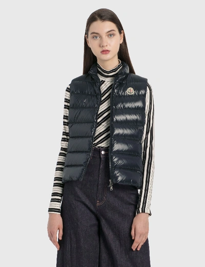 Moncler Down Gilet In Blue
