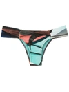 Lygia & Nanny Ritz Printed Bikini Bottom In Blue