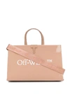 OFF-WHITE MEDIUM NUDE BOX BAG