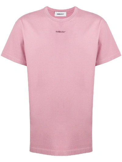 Ambush Ssense Exclusive Pink Xl Logo T-shirt