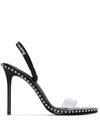 ALEXANDER WANG NOVA 105MM STUD-DETAIL SANDALS