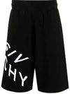 GIVENCHY EMBROIDERED LOGO CASUAL SHORTS