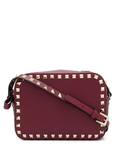 Valentino Garavani Small Rockstud Crossbody Bag In Red