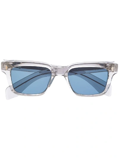 Jacques Marie Mage Hickok D-frame Acetate Sunglasses In Grey
