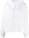 MAISON MARGIELA SLOGAN PRINT CROPPED HOODIE