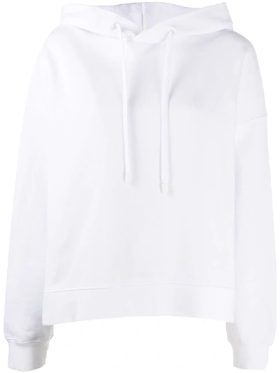 MAISON MARGIELA SLOGAN PRINT CROPPED HOODIE