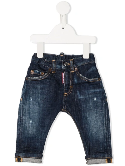 Dsquared2 Babies' Distressed Detail Jeans In Blue