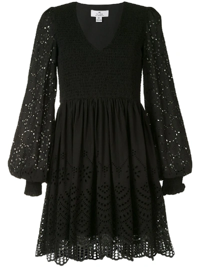 We Are Kindred Lua Embroidered Mini Dress In Black
