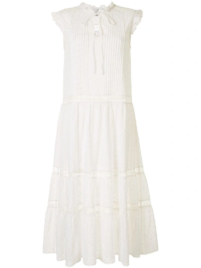 We Are Kindred Bronte Tiered Midi Dress In White
