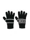 GIVENCHY LOGO EMBROIDERED GLOVES