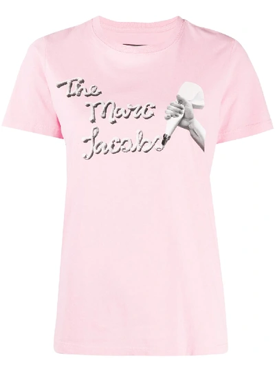 Marc Jacobs Short-sleeved Icing Print T-shirt In Pink