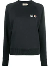 MAISON KITSUNÉ DOUBLE-FOX CREWNECK JUMPER