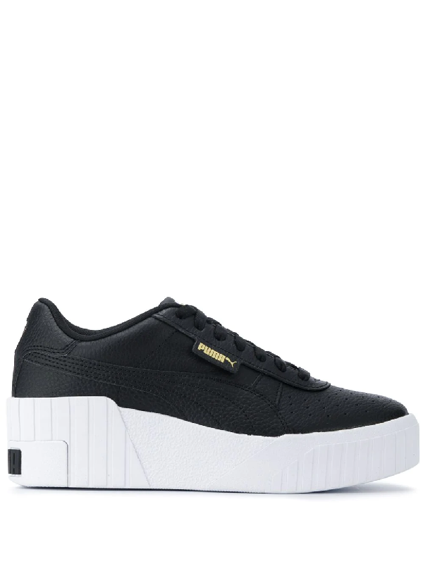 Puma Cali Wedge Sneakers In Black | ModeSens