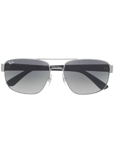 Ray Ban Oversized Sunglasses In Grey