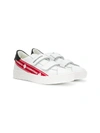 DSQUARED2 TEEN LOW-TOP LEATHER SNEAKERS