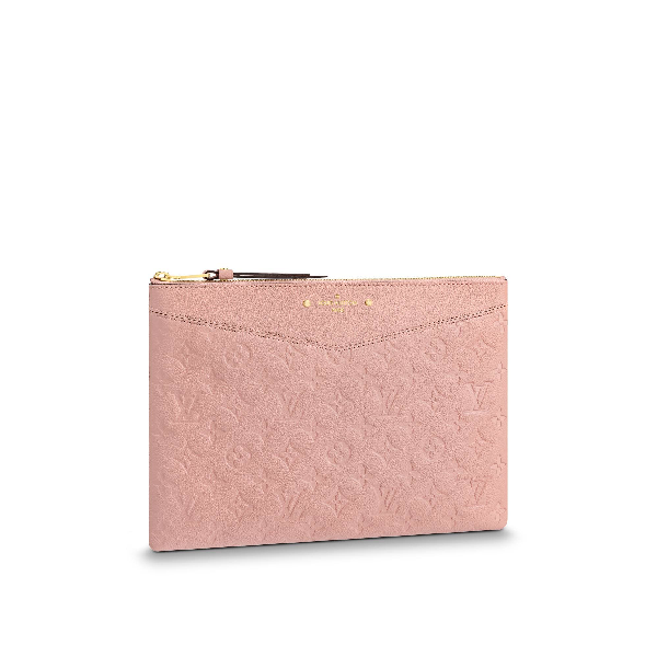 Pre-Owned Louis Vuitton Daily Pouch Monogram Empreinte Rose Poudre | ModeSens