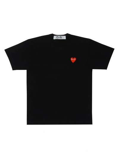 Comme Des Garçons Play Classic Heart T-shirt In Black