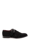 DOLCE & GABBANA SUEDE MONK SHOES,A10649AA415 80999