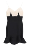 ALEXANDER MCQUEEN MINI DRESS WITH LACE,631520 QJAAA 0526