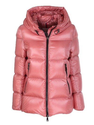 Moncler Seritte Nylon Down Jacket In Pink