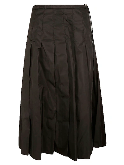 Moncler Pleated Skirt In Black