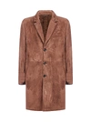 AJMONE SUEDE AND SHEARLING COAT,11470474