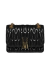 MOSCHINO M QUILTED LEATHER MEDIUM BAG,11470539