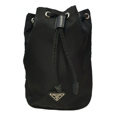 Pre-owned Prada Black Cloth Clutch Bag