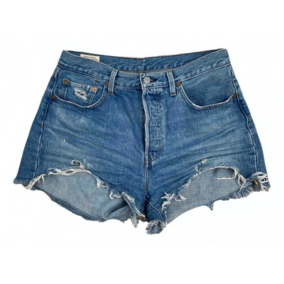 Pre-owned Levi's Blue Denim - Jeans Shorts