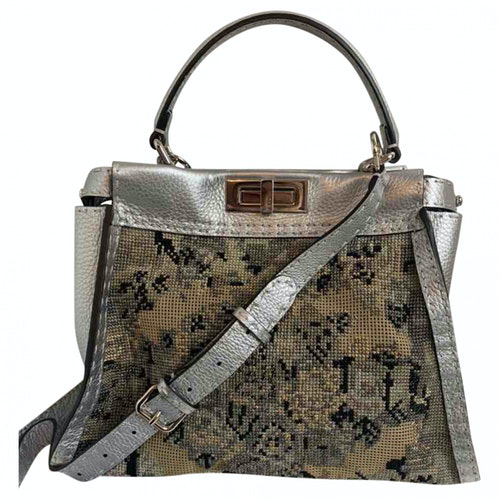 fendi peekaboo mini silver
