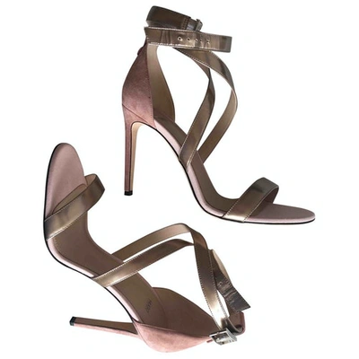 Pre-owned Hugo Boss Pink Leather Heels