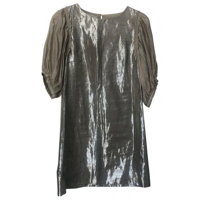 Pre-owned By Malene Birger Metallic Synthetic Dresses