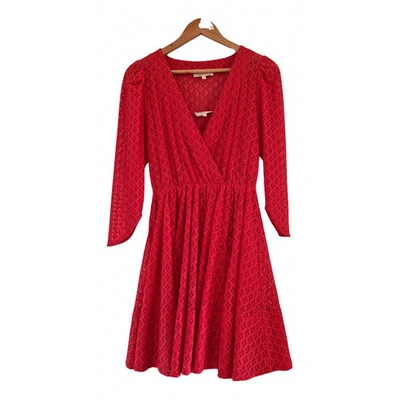 Pre-owned Maje Spring Summer 2019 Red Lace Dress