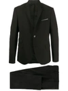 Neil Barrett Slim Stretch Tech Suit In Black