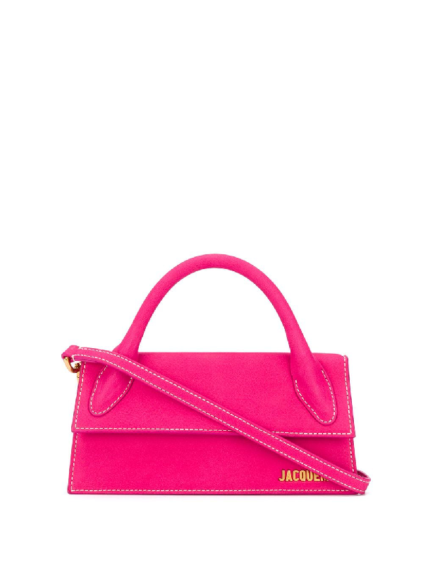le chiquito long leather top handle bag