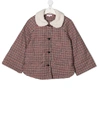 CHLOÉ CHECKED BELL SLEEVE JACKET