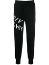Givenchy Black Embroidered Refracted Logo Sweatpants