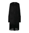 BURBERRY FRINGED WOOL-CASHMERE CAR COAT,15513160