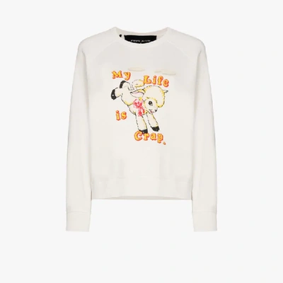 Marc Jacobs X Magda Archer Printed Cotton Sweatshirt In White
