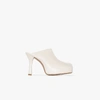 Bottega Veneta Cream Bv Bold 105 Leather Mules In Neutrals
