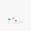 ADIDAS ORIGINALS X HUMAN MADE WHITE AND GREEN STAN SMITH SNEAKERS,FY073415466880