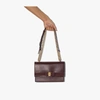 FERRAGAMO BROWN VARA BOW DETAIL LEATHER SHOULDER BAG,21I28473424415387513