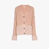 MONCLER COLOUR BLOCK RIBBED CARDIGAN,F20939B72600A936315387519