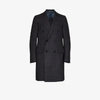 CANALI DOUBLE-BREASTED CHECKED WOOL COAT,50844ff0285715400566