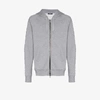 Balmain Logo-jacquard Cotton-blend Hooded Sweatshirt In Grey